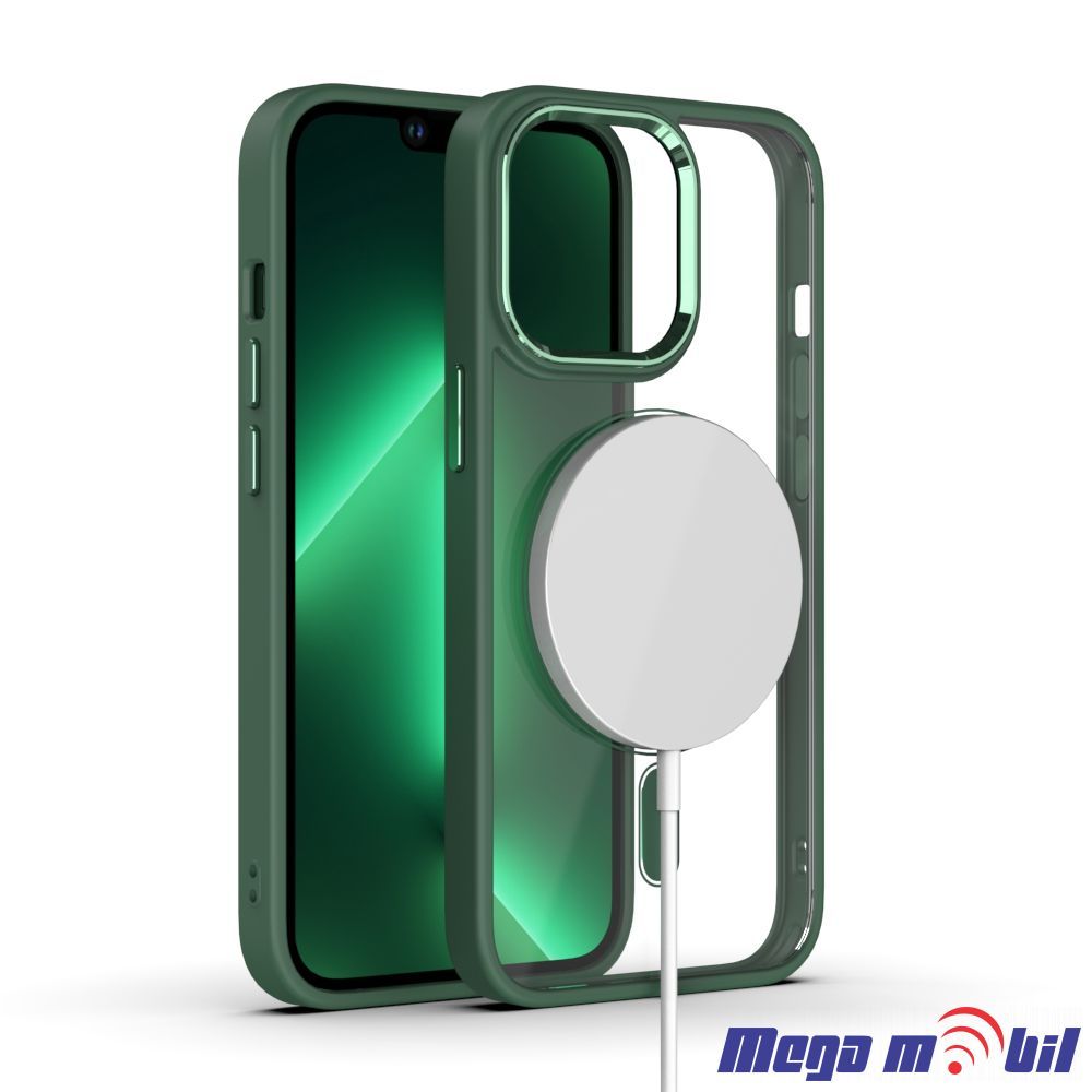 Futrola iPhone 13 Pro Max Magsafe Acrylic green.